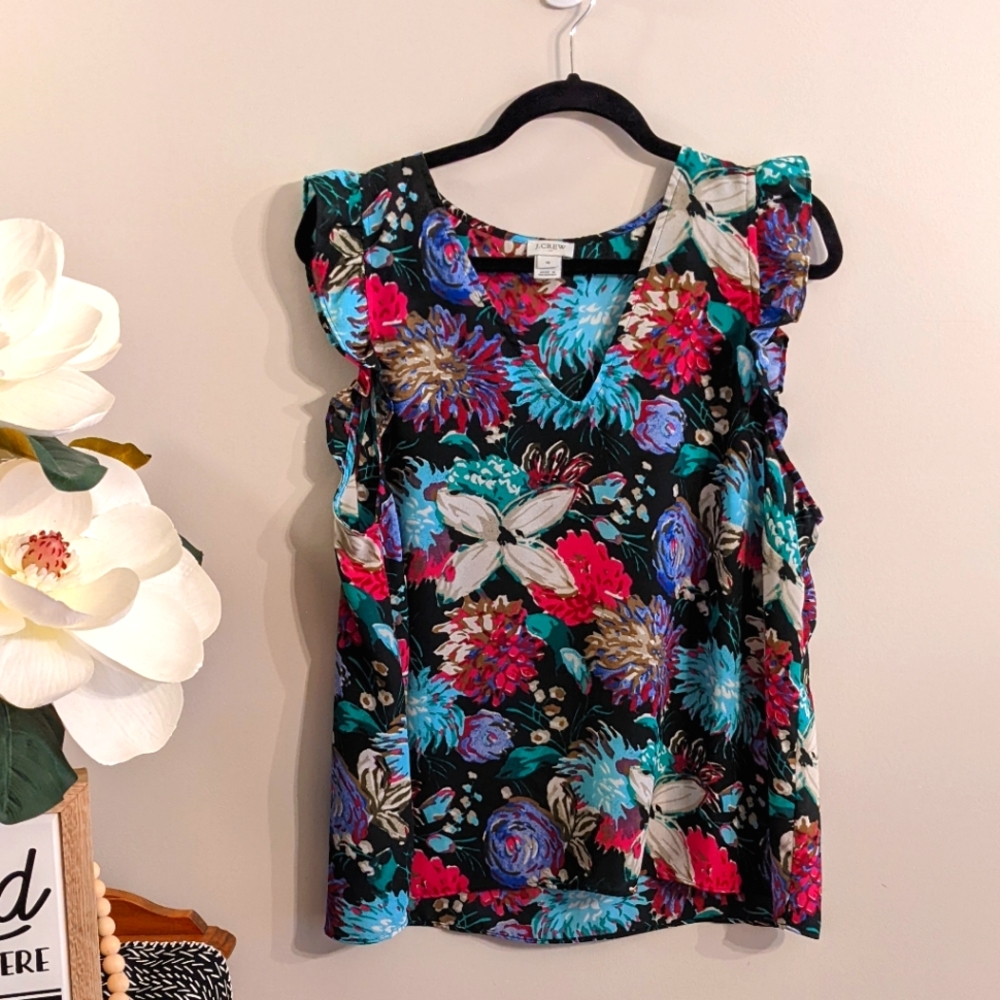 ♥️2/$25 Bundle!♥️ J. Crew Flutter Sleeve Dress Tank